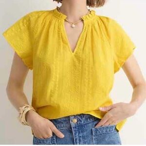 J. Crew Vibrant Yellow Blouse